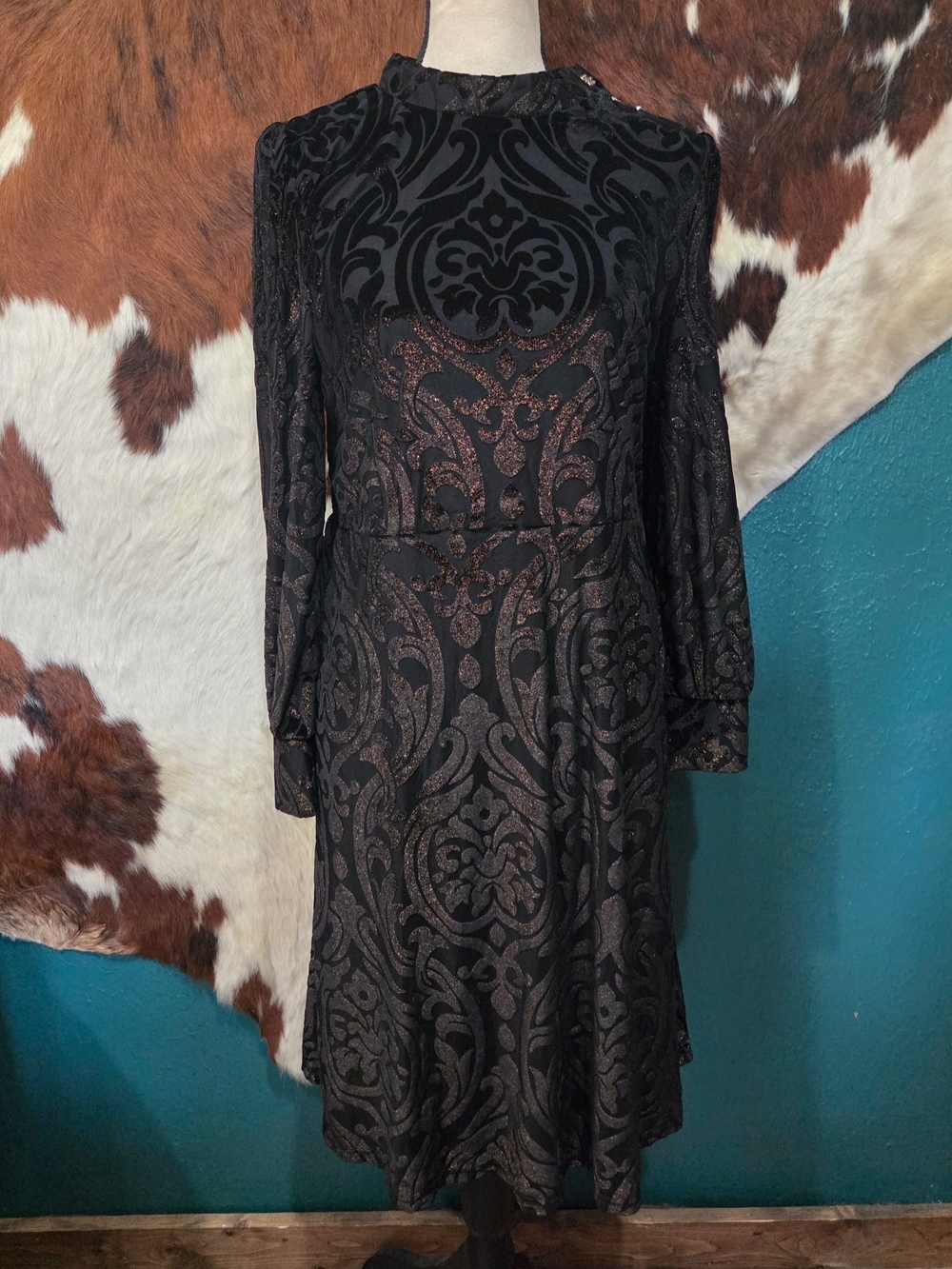 Soft Surroundings Velvet Burnout Dress